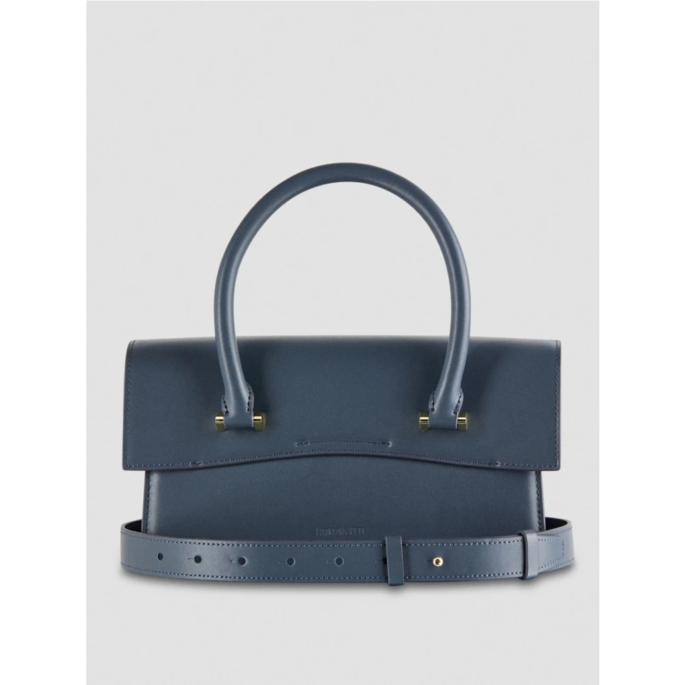 PATRIZIA PEPE Fly Bamby Leren Schoudertas Gray Dames