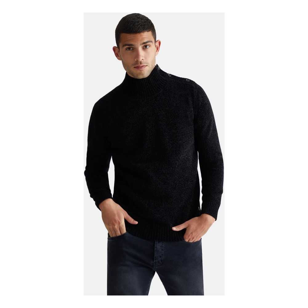 Liu Jo Stijlvolle Gebreide Kleding Black Heren