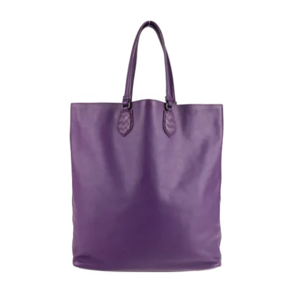 Bottega Veneta Vintage Pre-owned Leather totes Purple Dames