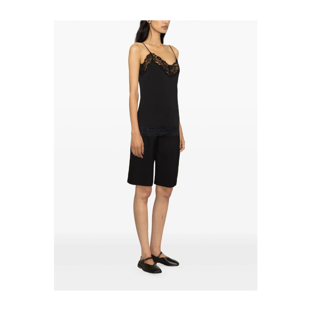 allude Sleeveless Tops Black Dames
