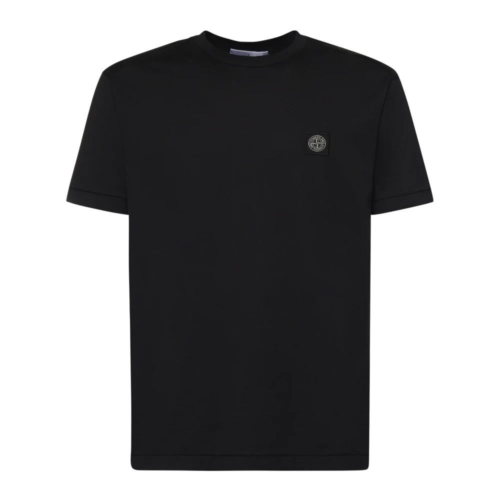 STONE ISLAND | Black slim-fit logo patch T-shirt | male | XXXL - Image 2