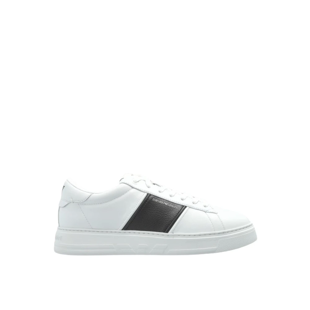 Emporio Armani Uomo Bianco Scarpe, 44 Eu, New,