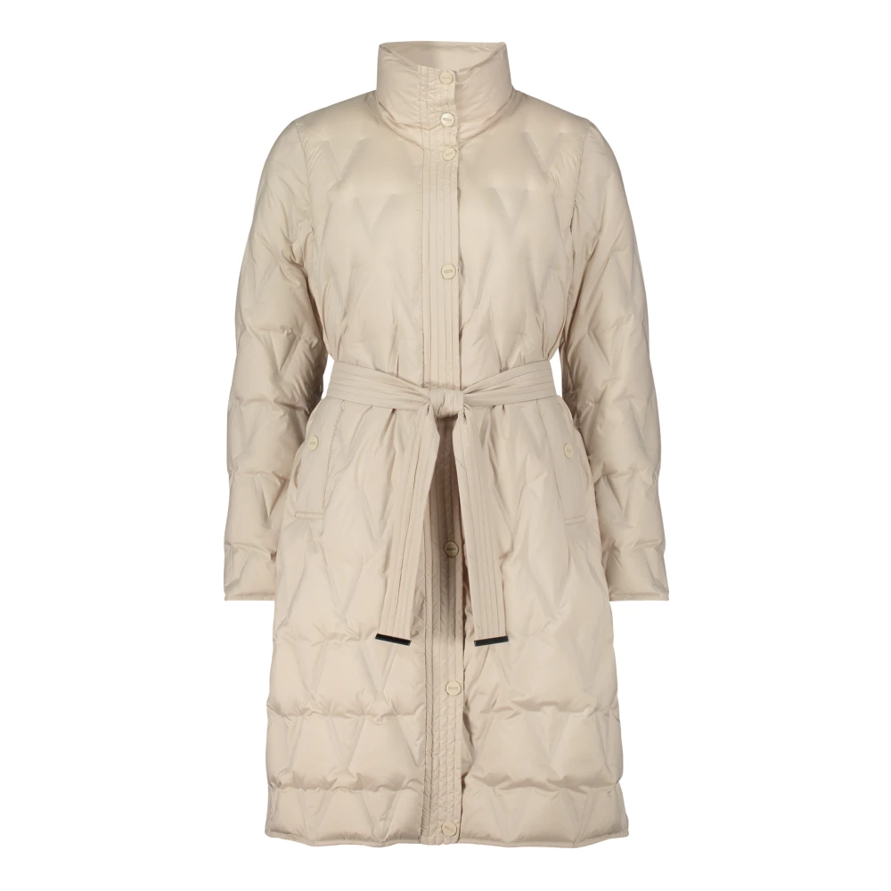 Betty Barclay Gewatteerde donsjas met strikceintuur Beige Dames