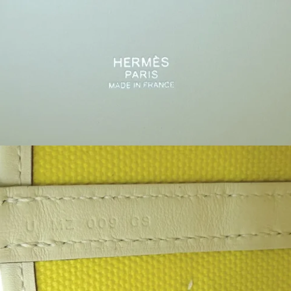 Hermès Vintage Pre-owned Leather handbags Yellow Dames
