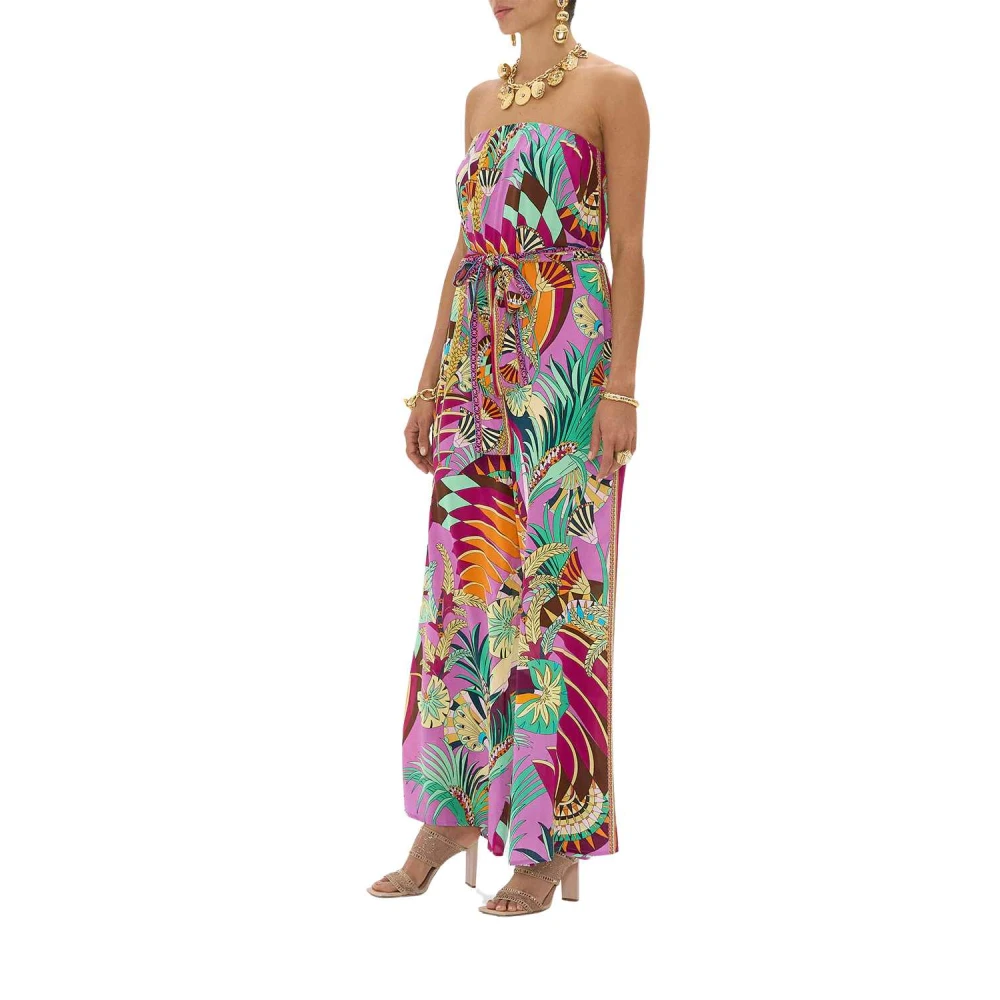 Camilla Woestijn Palm Wide-Leg Jumpsuit Multicolor Dames