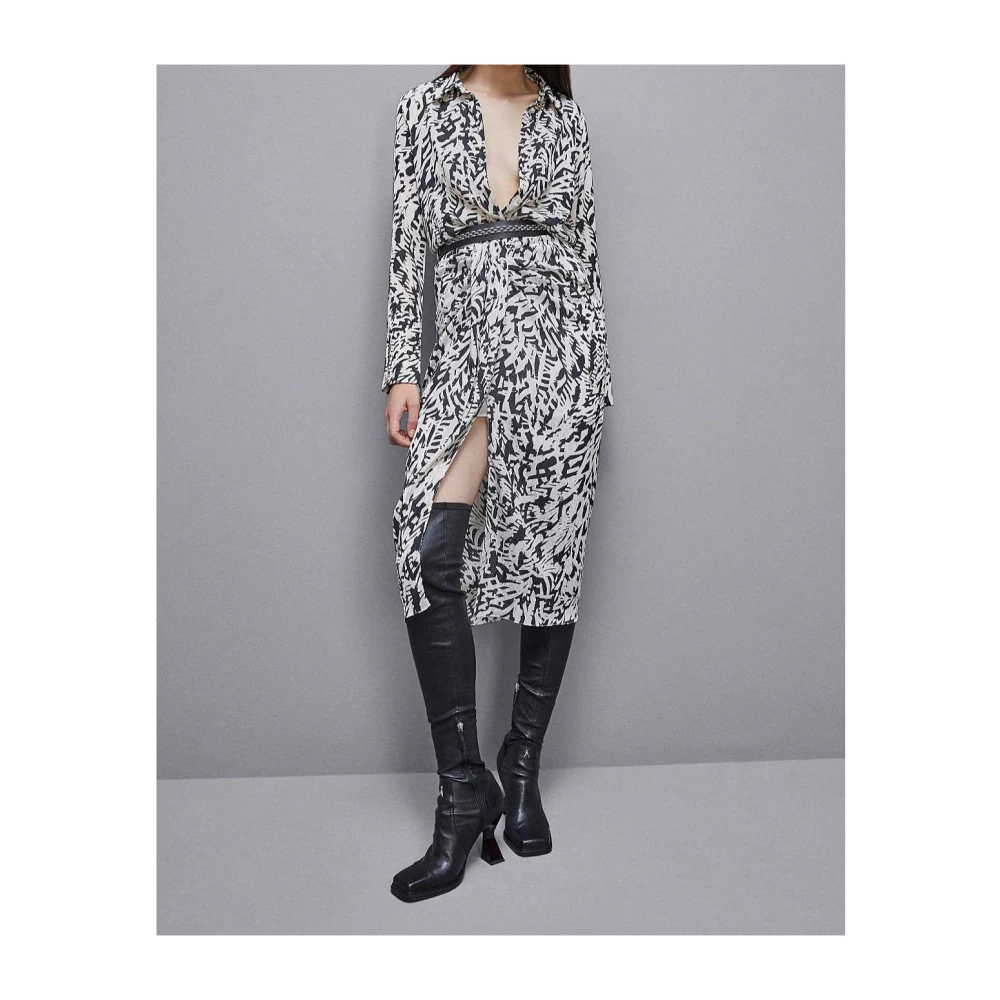 PATRIZIA PEPE Gedrapeerde Rok Art. 8G0428A463 Black Dames