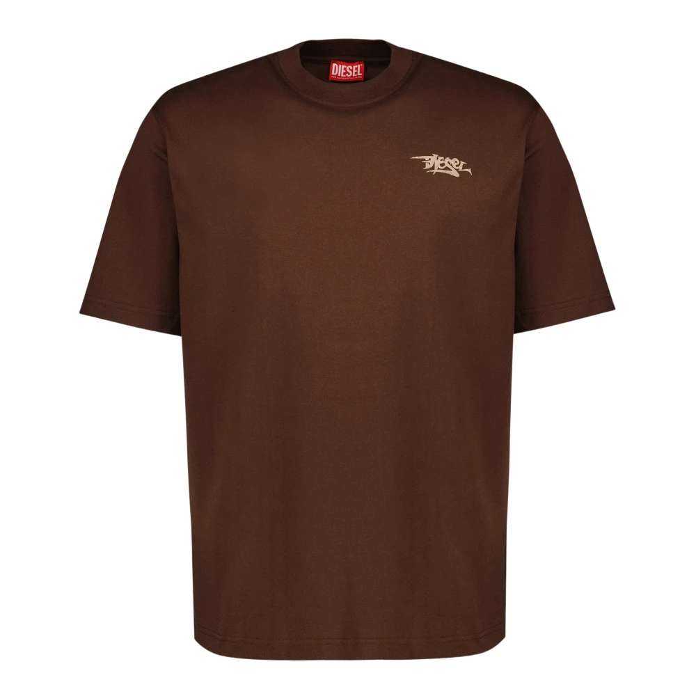 Diesel Men's Brown T-Boggy T-Shirt - T-Shirts - Xs - Tops