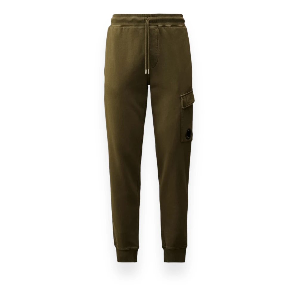 C.P. Company Geborstelde Fleece Cargo Broek Green Heren