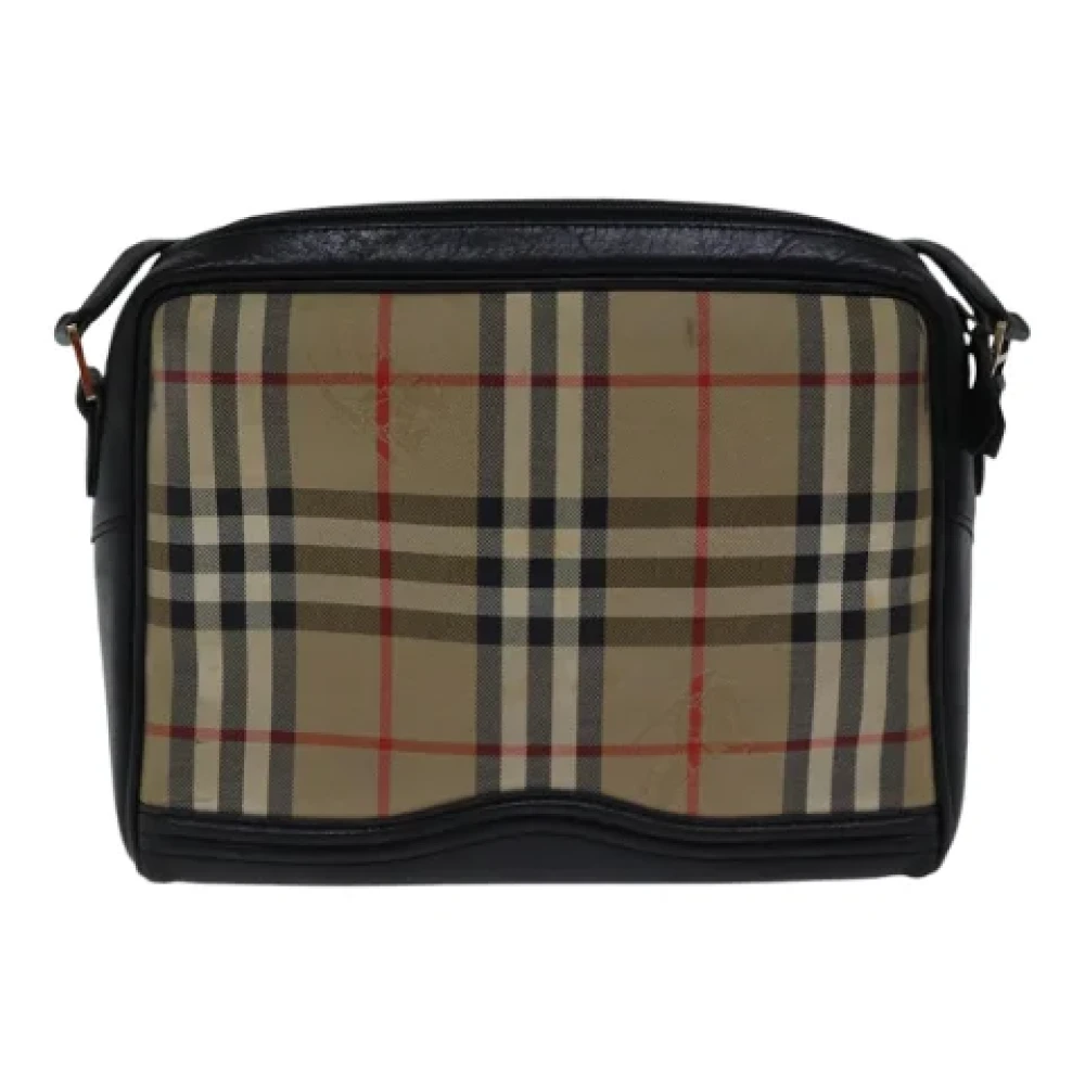 Burberry Vintage Pre-owned Canvas crossbody-bags Beige Dames