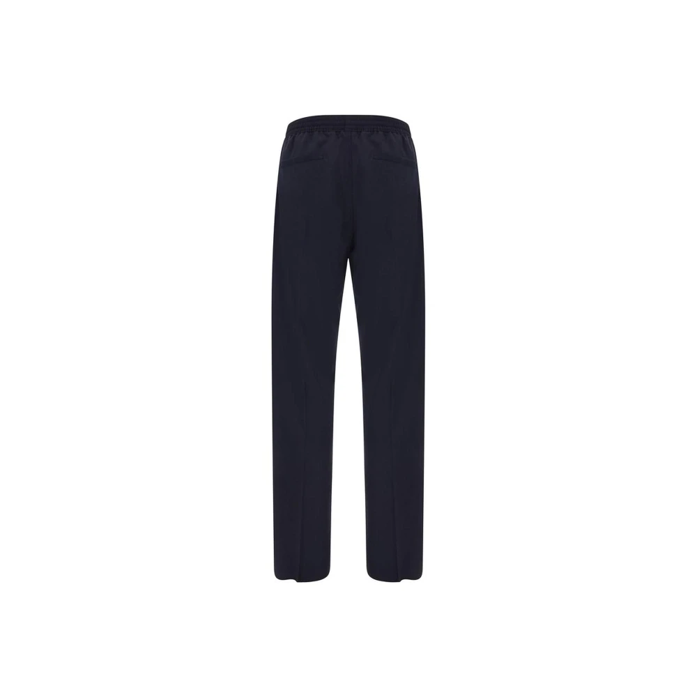 Givenchy Elastische wollen broek met trekkoord Blue Heren