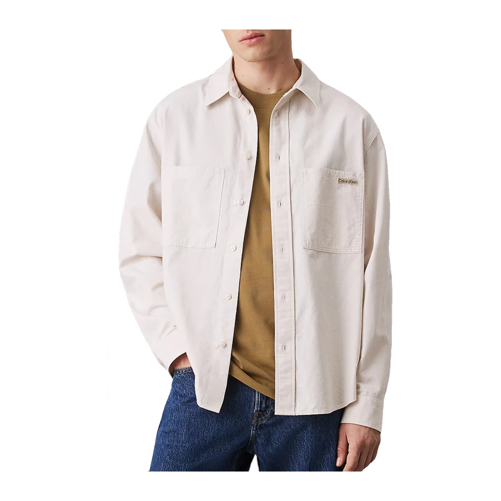 Calvin Klein Jeans Stijlvolle Denim Jeans Collectie Beige Heren