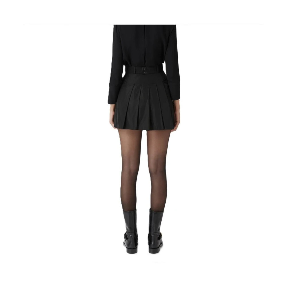 Elisabetta Franchi Katoenen Mini Jurk Black Dames