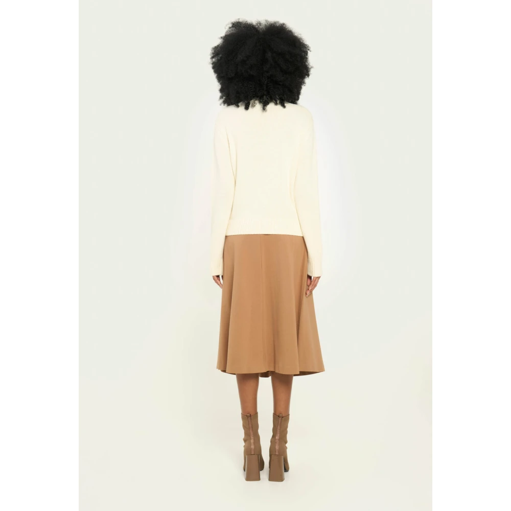 Vicario Cinque Wol Cashmere Sweater Monica White Dames