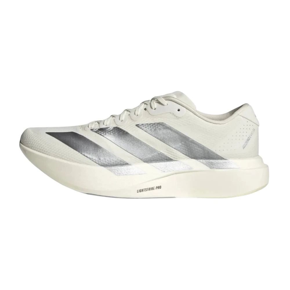Adidas White Running Shoes, Male, 10 Uk, Adizero Evo Sl