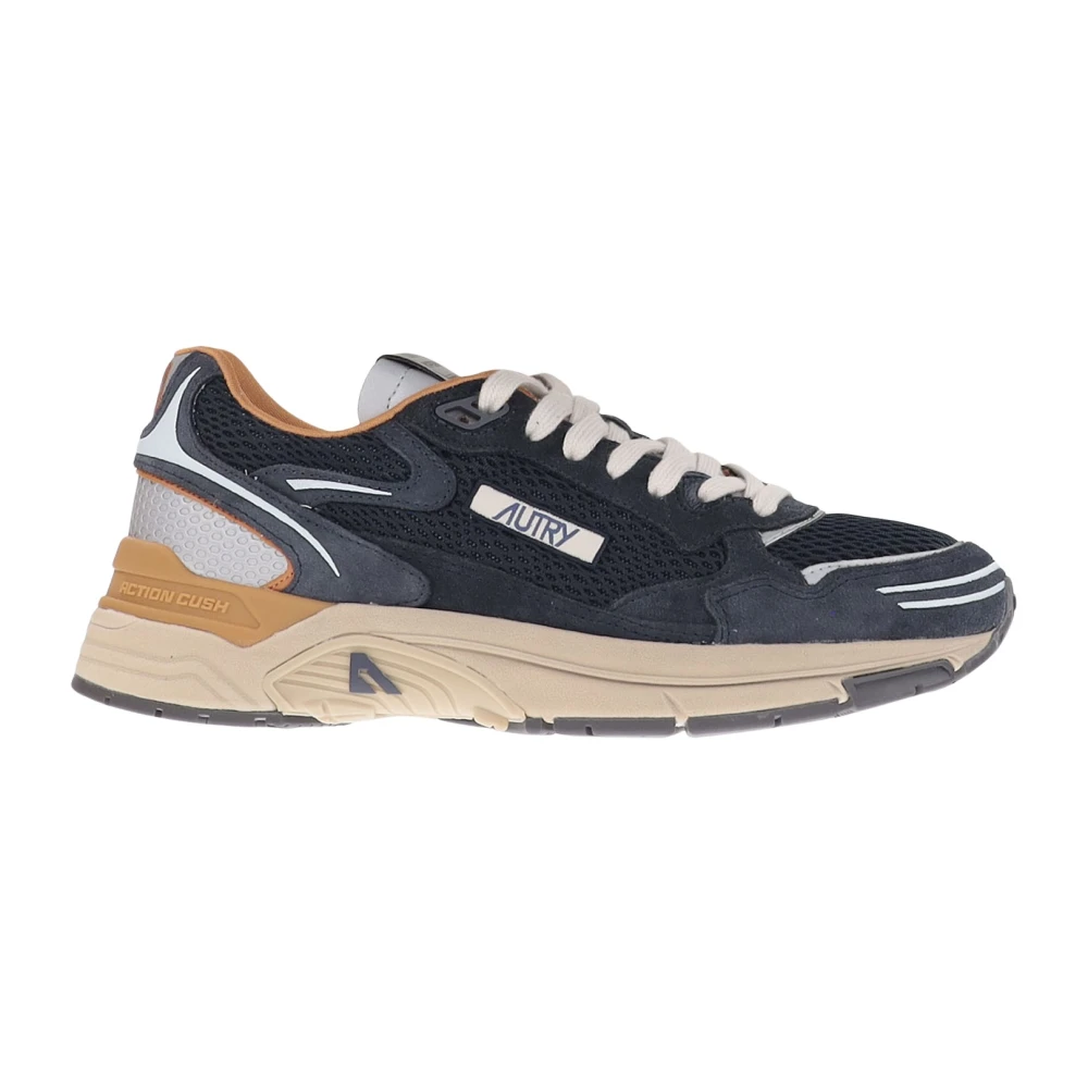Autry Sneakers van leer en mesh- veters aan de voorkant- logodetails- ronde mesh neus- katoenen badstof voering- PI buitenzool- Gemaakt in Indonesië- Samenstelling: 70% suède- 5% mesh- 10% nylon- 15% synthetisch materiaal Heren Schoenen Veelkleurig Multicolor