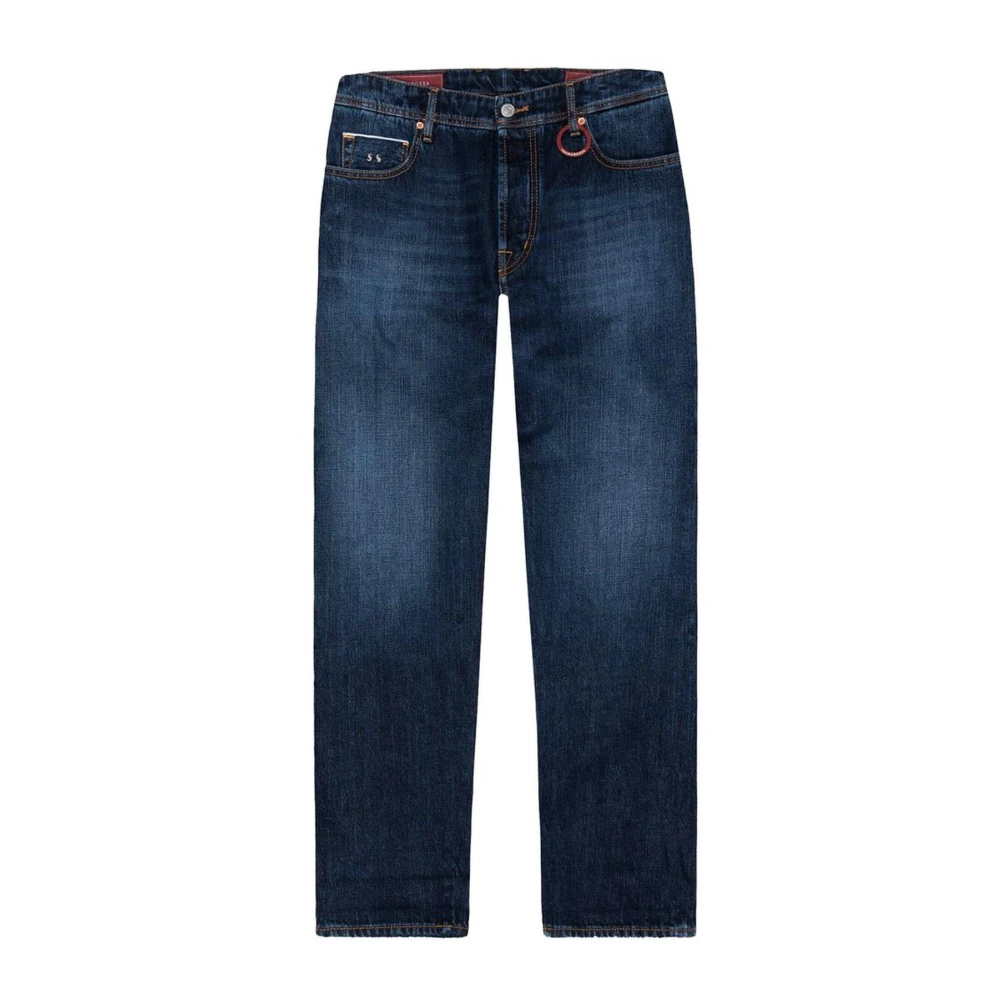 Tramarossa Selvedge Jeans met Verwijderbare Initialen Blue Heren