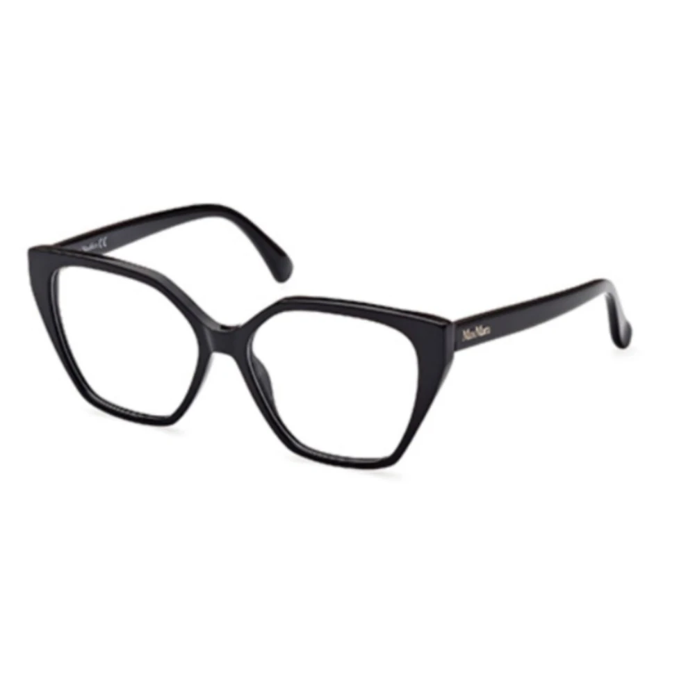 Max Mara Unisex Black Glasses, One Size, Elegant Dress Mm5085