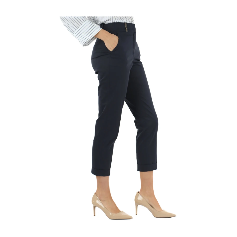 PESERICO Trousers Blue Dames