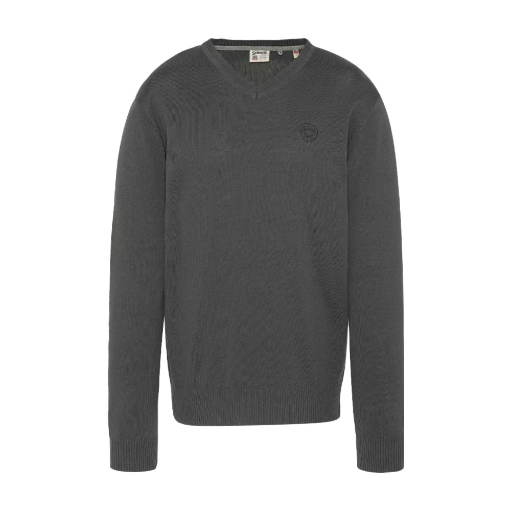 Knitwear > V-neck Knitwear - - Schott NYC - Modalova