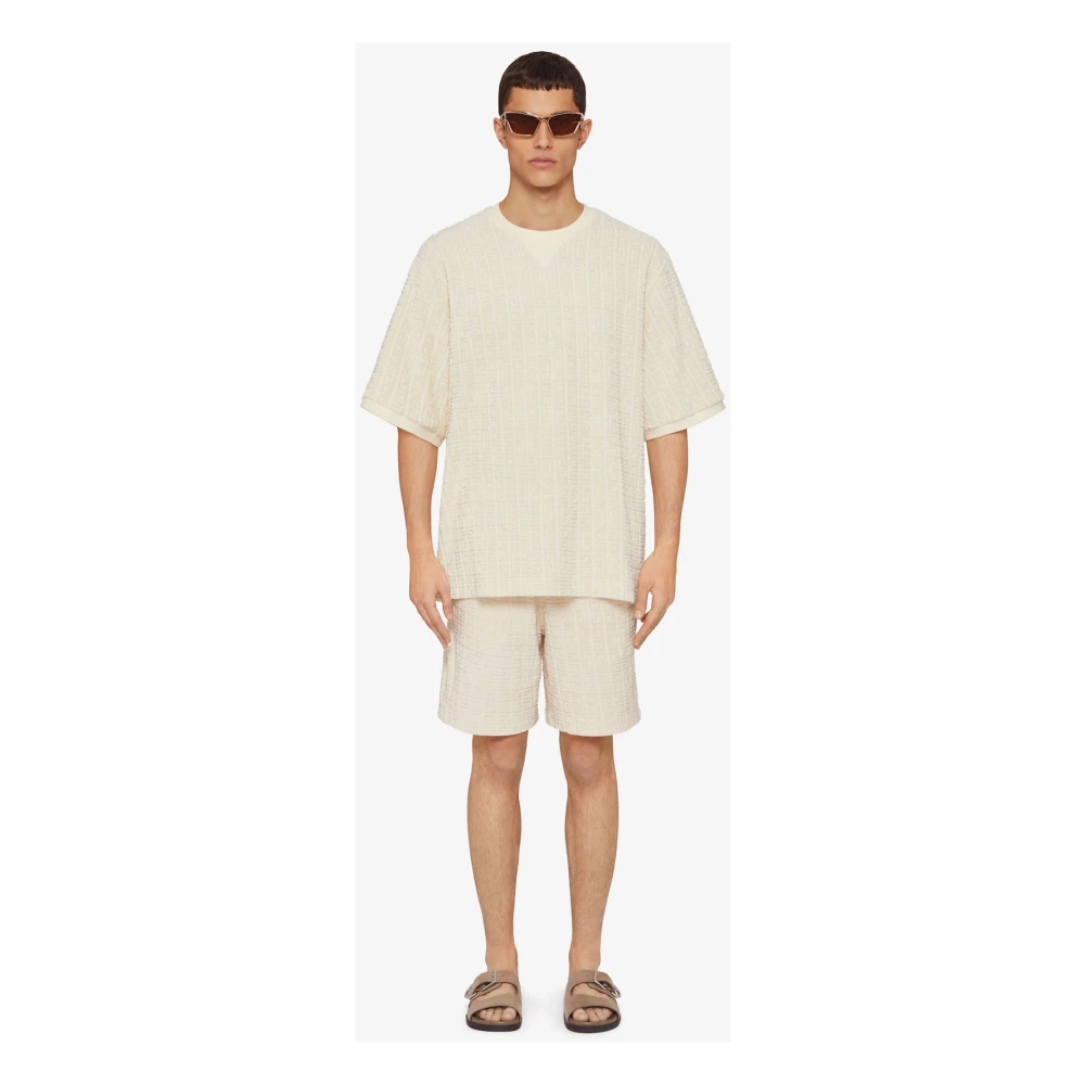 Givenchy Beige T-shirts en Polos met 4G Patroon Beige Heren