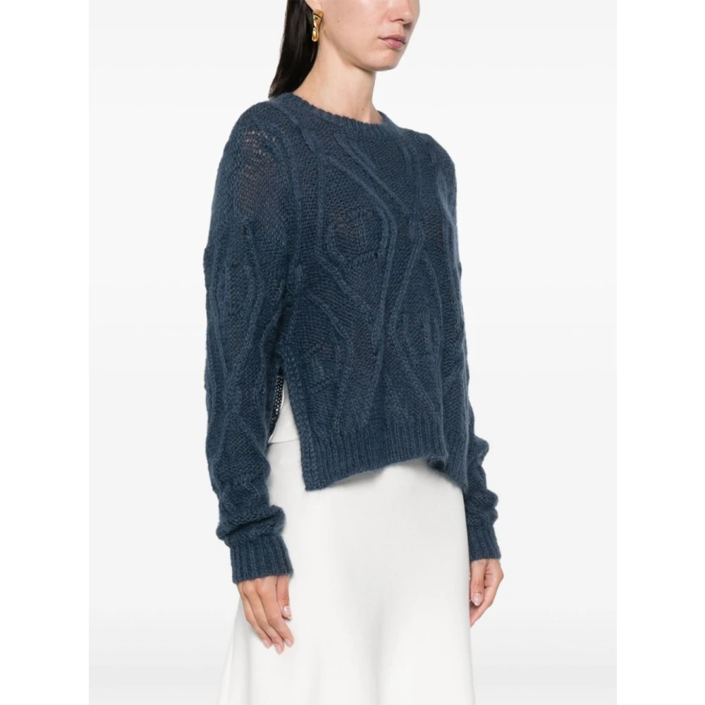 Twinset Stijlvolle Sweater Set Blue Dames
