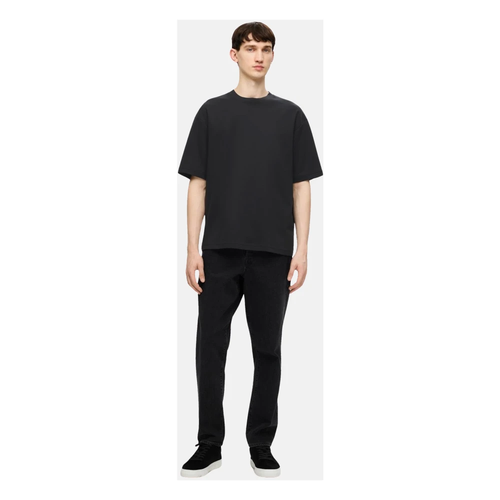 Selected Homme Casual Ronde Hals Oversized T-Shirt Black Heren