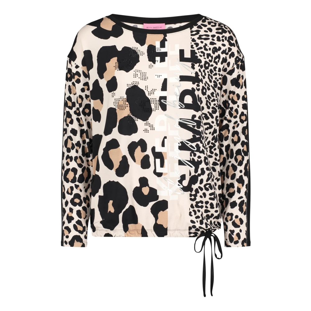 Betty Barclay Casual shirt met dierenprint en glitter Multicolor Dames