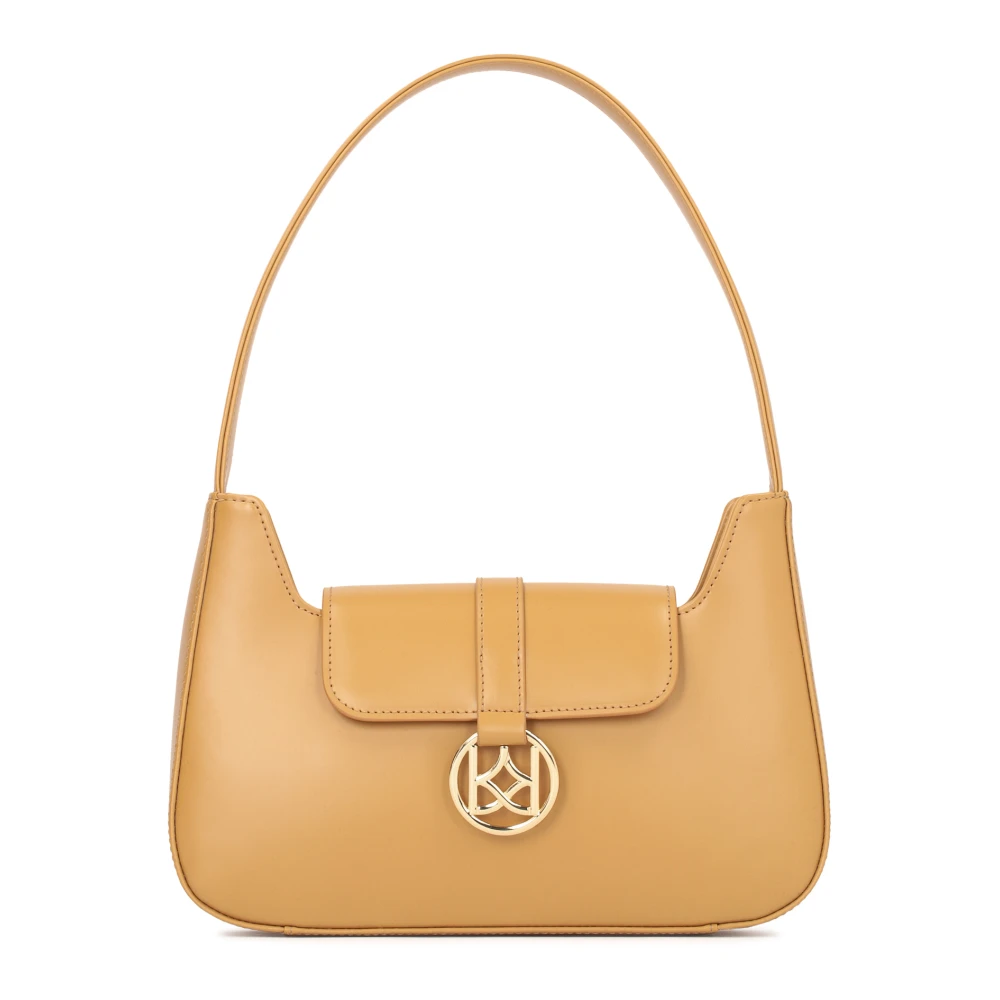 Kazar Lichtbruine Baguette Tas met Klep Brown Dames