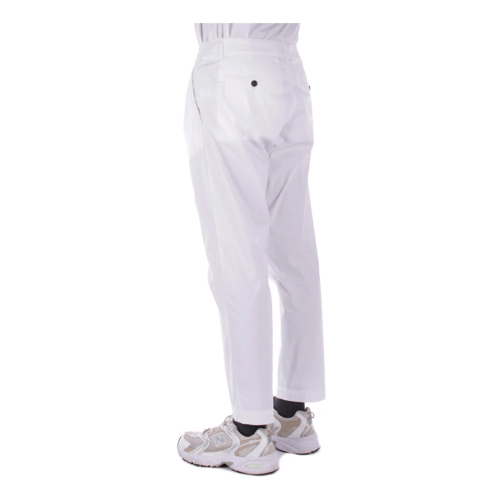Dondup Witte Broek met Rits en Knoop White Heren
