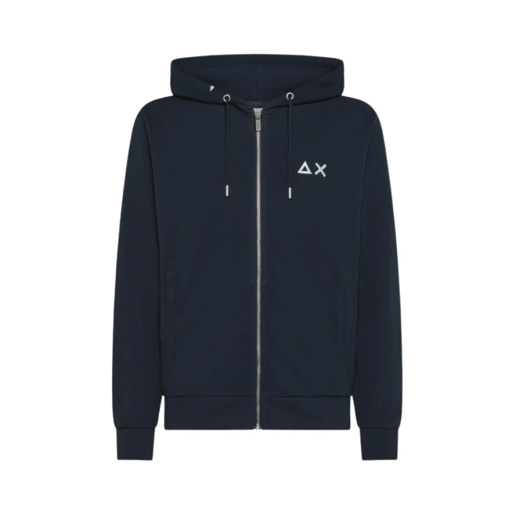 Sun68 Men's Blue Jumper For - Zip-Throughs - L - Sweatshirts & Hoodies