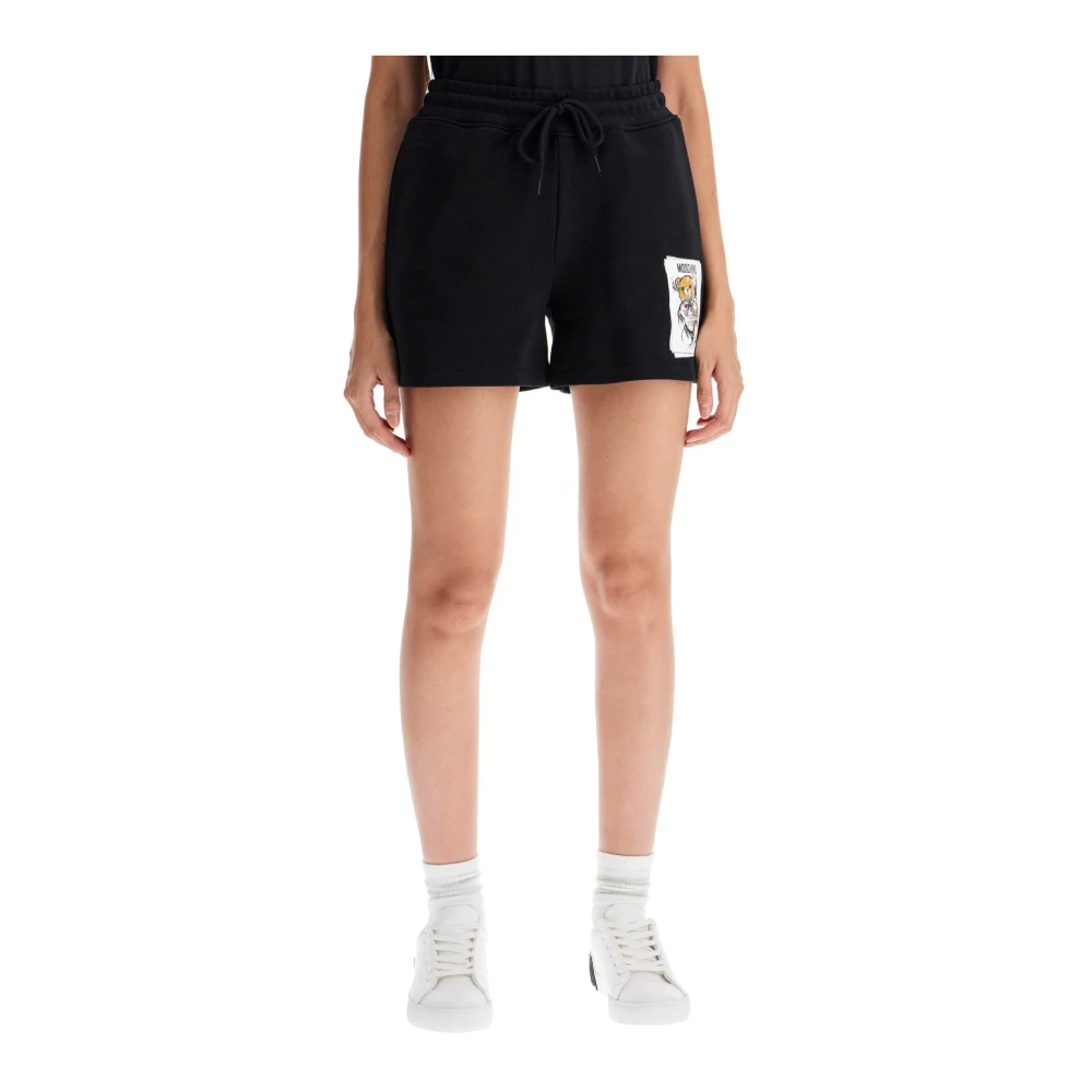 Moschino Teddy Bear Sports Shorts Black Dames