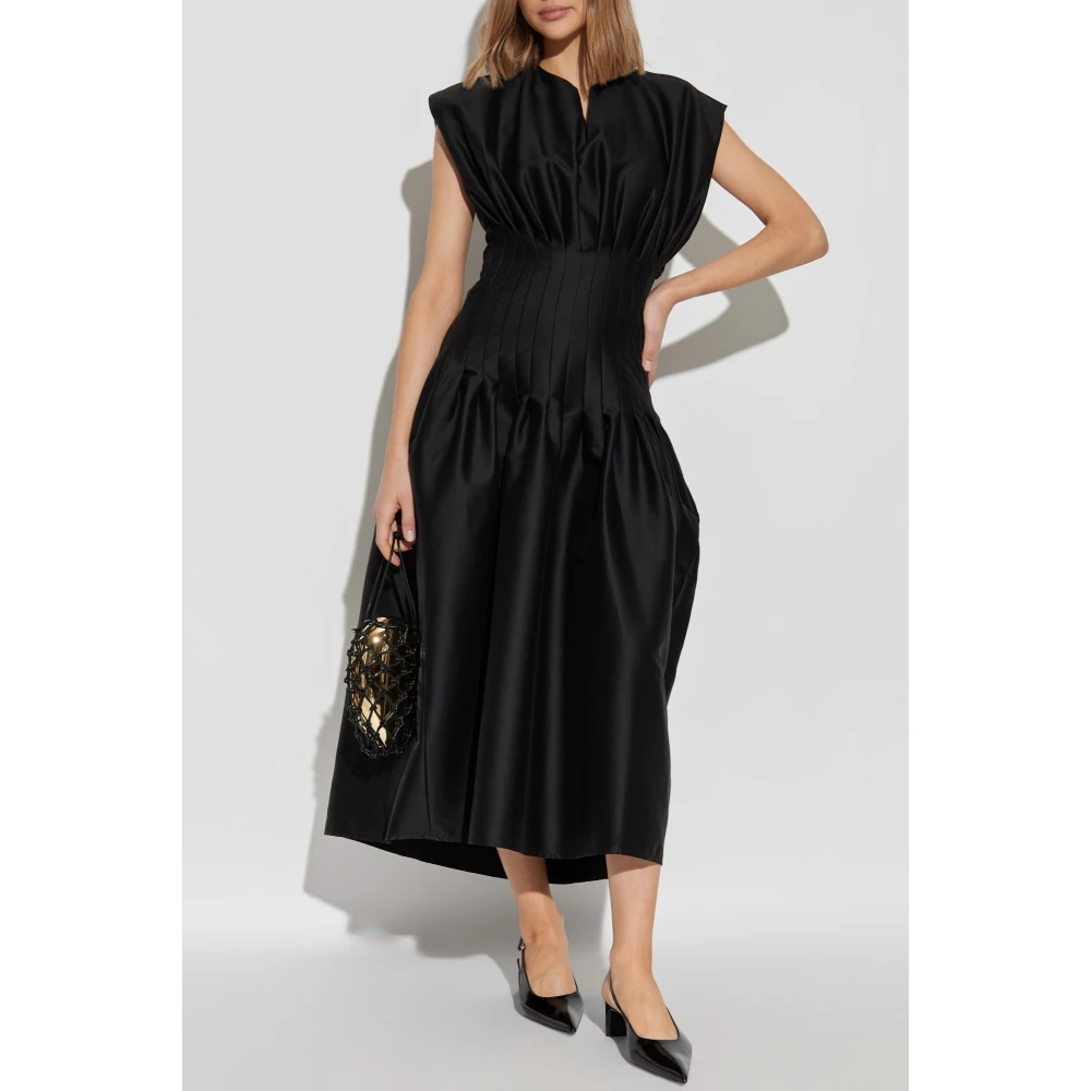 Fabiana Filippi Geplooide jurk Black Dames