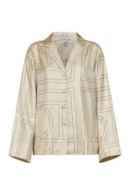 Silk Monogram Shirt