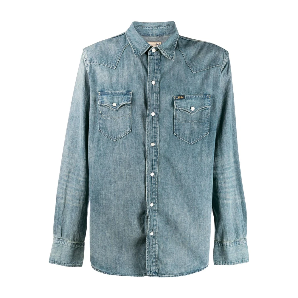 Polo Ralph Lauren Blauw Overhemd voor Mannen Blue Heren