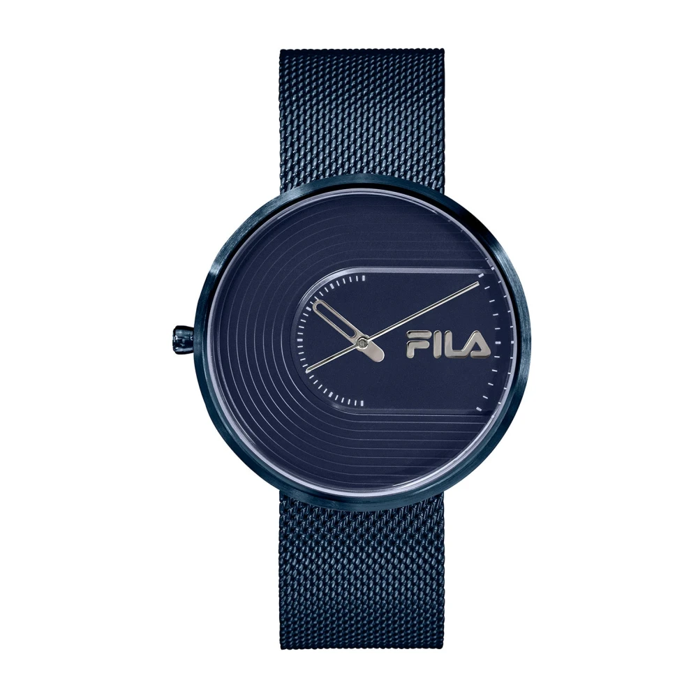 Fila Herrklocka Filastyle Extra Läderband Rostfritt Stål Armband Blue, Herr