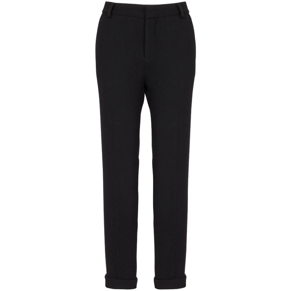 Balmain Black Stylish Trousers For Men - Female - Slim-Fit Trousers - M - Trousers
