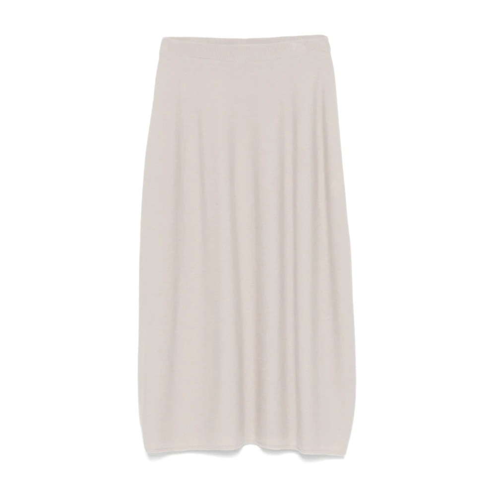 Antonelli Firenze Midi Wol Kasjmier Beige Rok Vrouwen Beige Dames