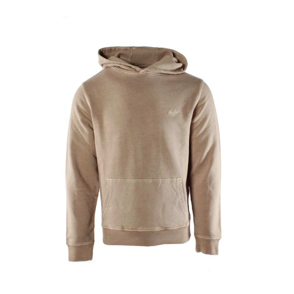 Woolrich Beige Garment Dyed Hoodie