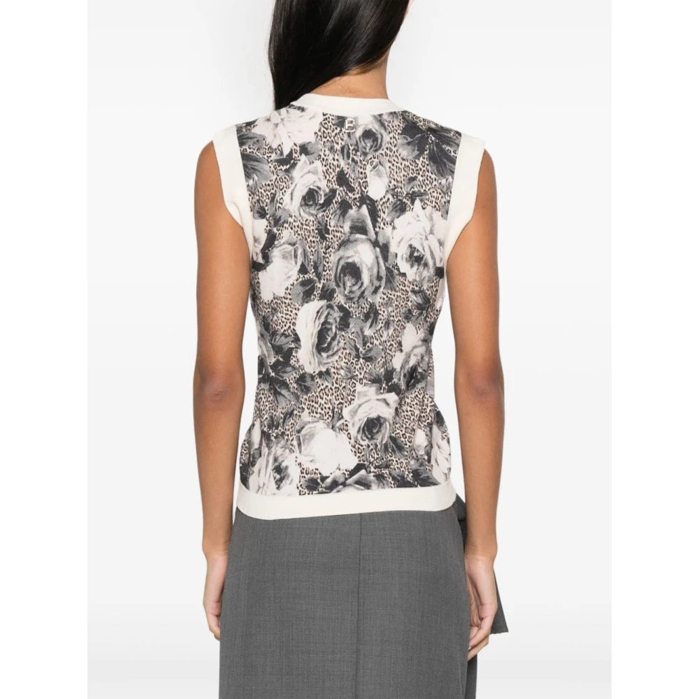 Blugirl Luipaard Rozenprint Gebreide Trui Multicolor Dames