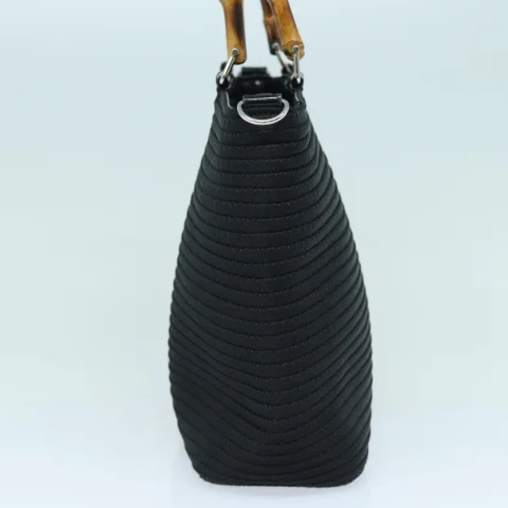 Gucci Vintage Pre-owned Canvas handbags Black Dames