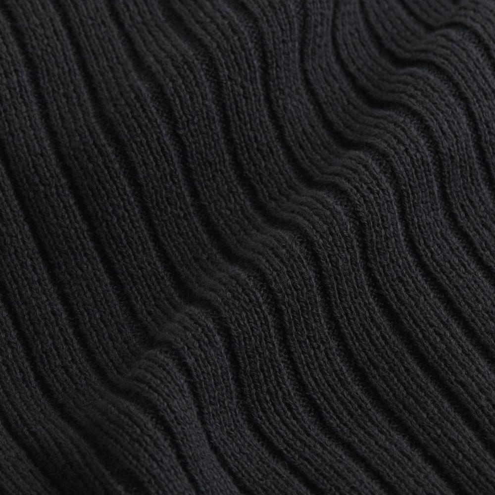 Calvin Klein Zwarte Rits Cardigan Trui Winter Katoen Black Heren