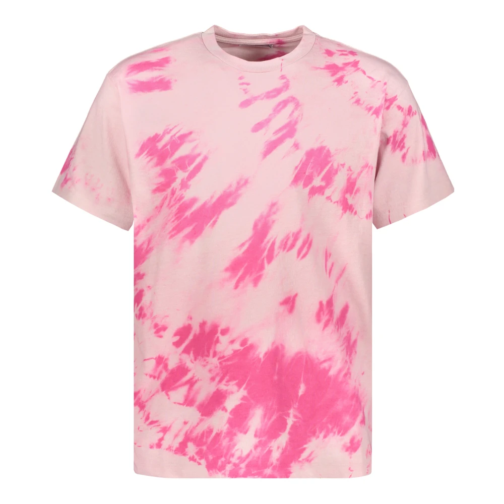 John Elliott Tie Dye Bomull T-shirt Pink, Herr