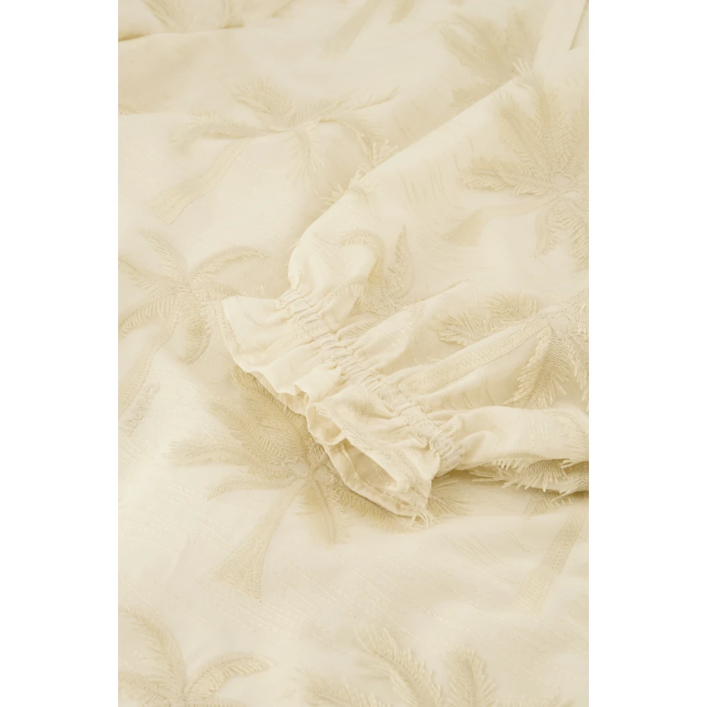 Fabienne Chapot Crème Wit Geborduurde Top Beige Dames
