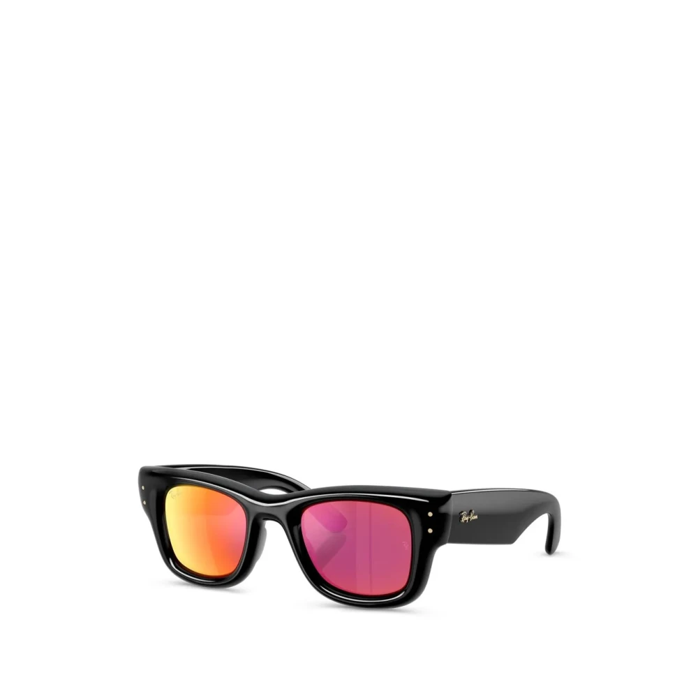Ray-Ban Black Sunglasses, Unisex, 47 Mm, Wayfarer Puffer Sunglasses