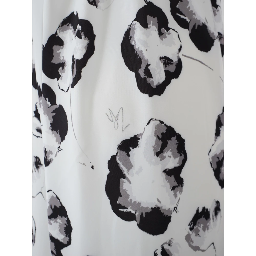 YES ZEE Witte Longuette Jurk voor Moderne Vrouw Multicolor Dames