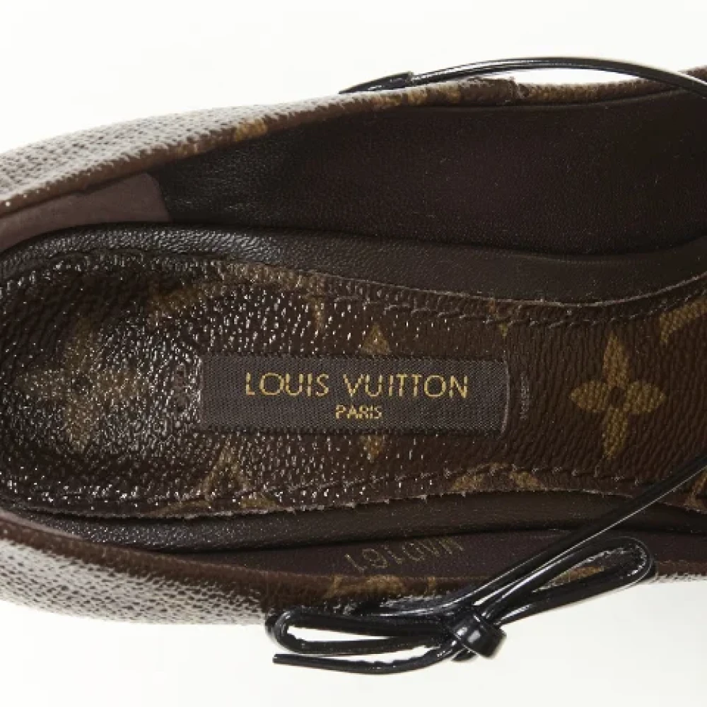 Louis Vuitton Vintage Tweedehands Bruin Canvas Louis Vuitton