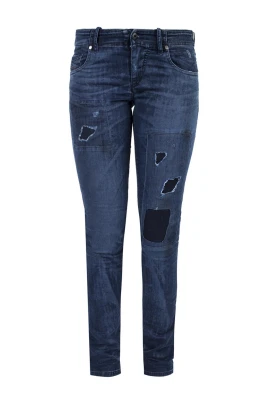 Grupee-Ne Tapered Distressed Jeans