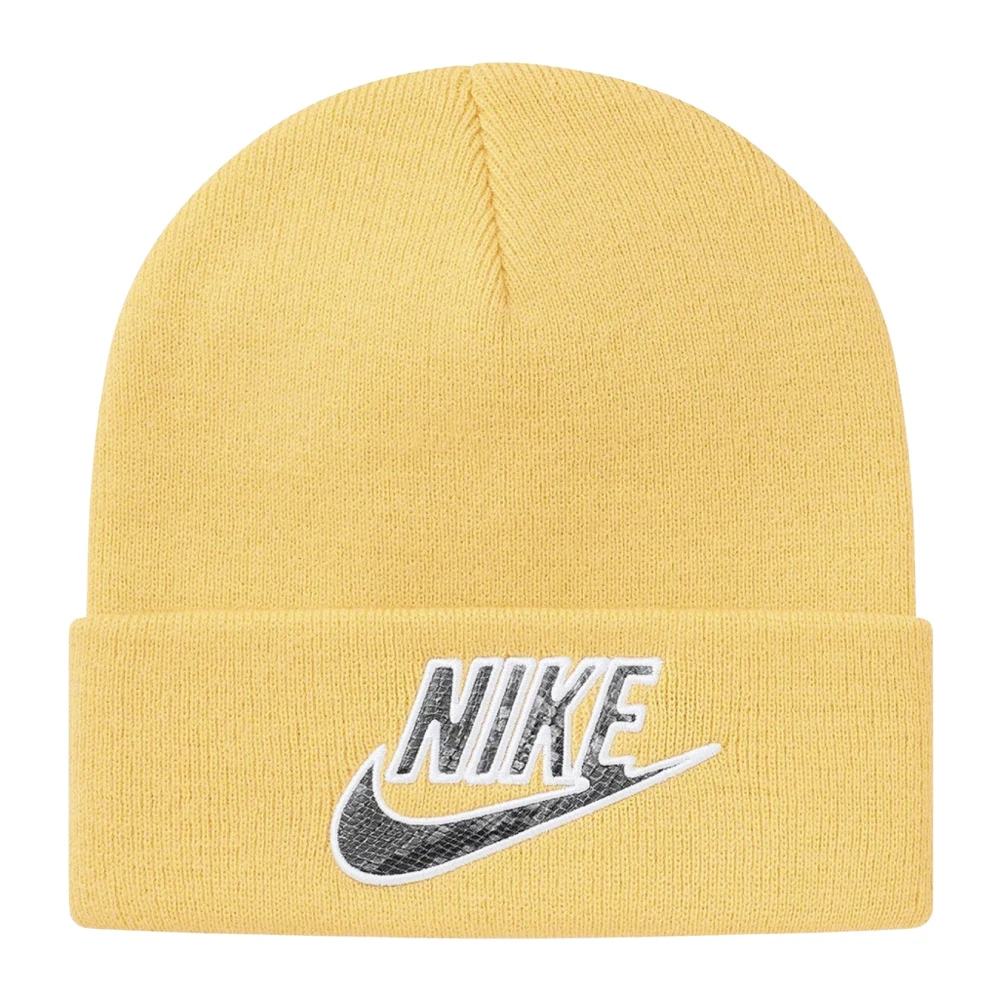 Nike Limited Edition Snakeskin Beanie Bleek Geel Yellow Unisex