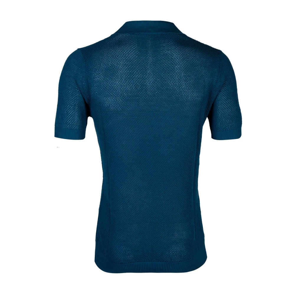 Tagliatore Klassieke Polo Shirts voor Mannen Blue Heren