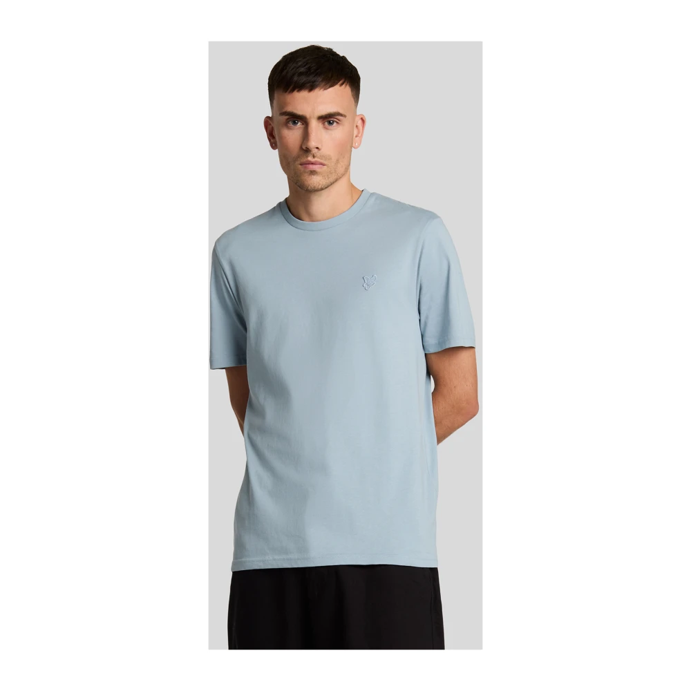 Lyle & Scott SS T-shirts Tonal Eagle T-shirt Blue Heren